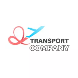 Modern ribbon style transport logo design