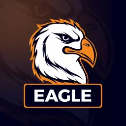 Aggressive mascot eagle logo template