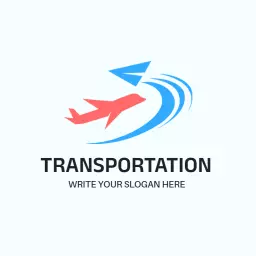 Creative arrow motion transport logo