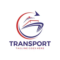 Transport logo in circular arrow