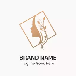 Modern badge skin care logo design