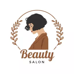 Minimal brown beauty salon logo