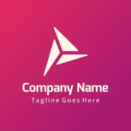 Gradient arrow corporate logo template