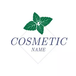 Green design cosmetic logo