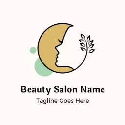 Soft pastel beauty salon logo design