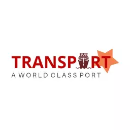 Clean typography transport logo