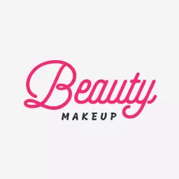 Pink beauty makeup logo design