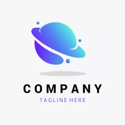 Planet gradient corporate logo