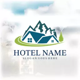 Scenic mountain hotel logo