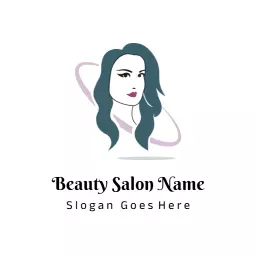 Pastel beauty salon logo design