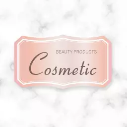 Elegant pastel cosmetic logo