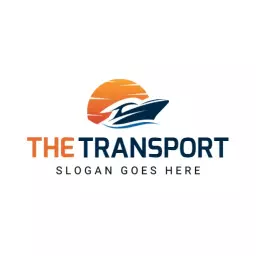 Warm color transport logo