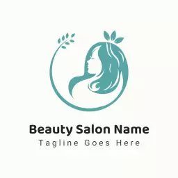 Modern beauty salon logo template